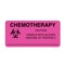 Nevs Labels, Chemotherapy Handle With Gloves 1-7/16" x 3" Flr Pink w/Black P-4446 - alternate 1